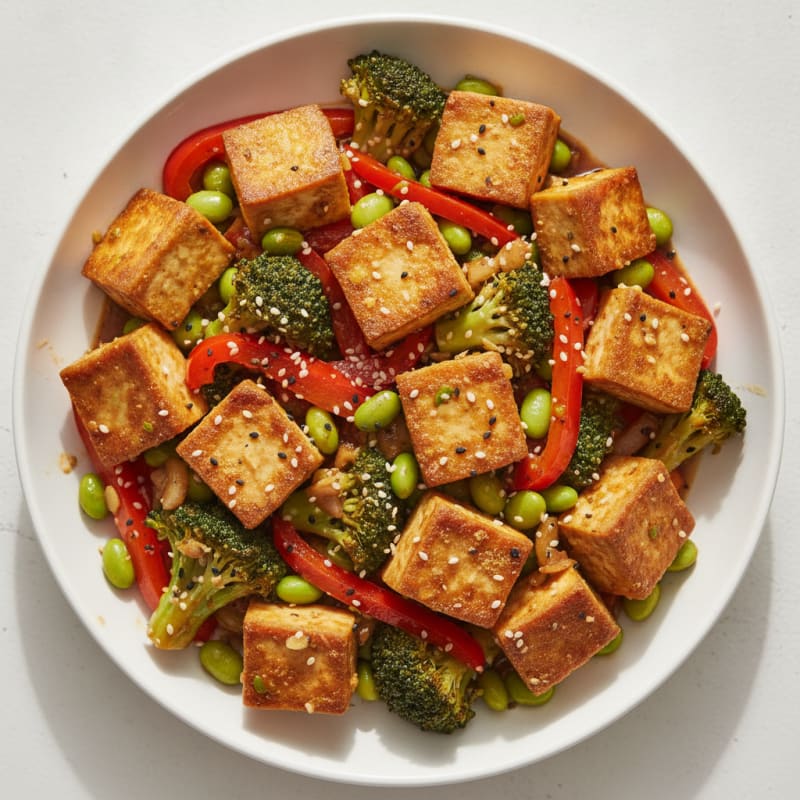 Sesame Tofu Stir-Fry