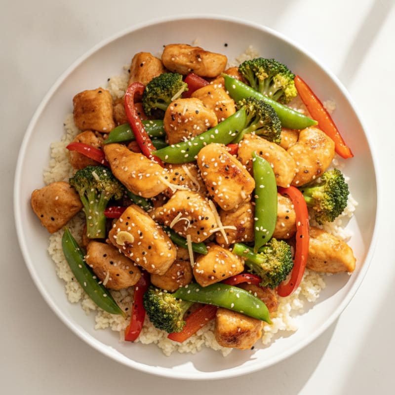 Orange Glazed Chicken Stir-Fry