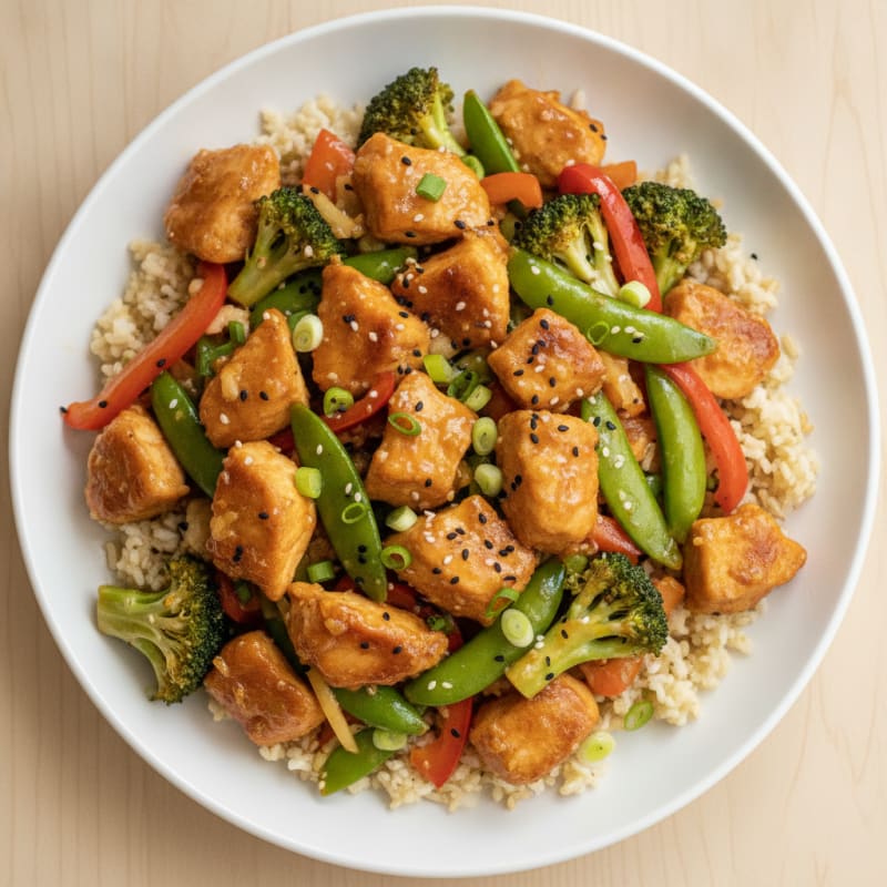 Orange Glazed Chicken Stir-Fry