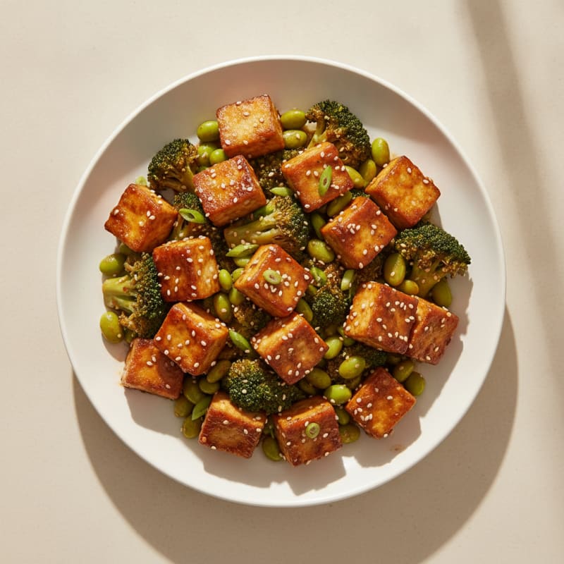 Sesame Tofu Stir-Fry