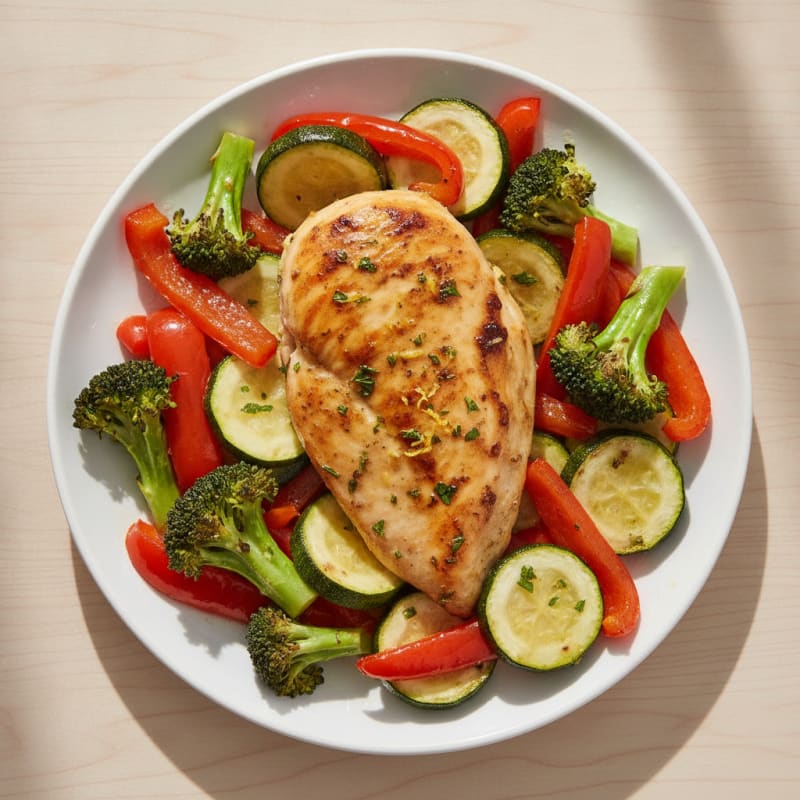 Lemon-Herb Chicken with Roasted Vegetables