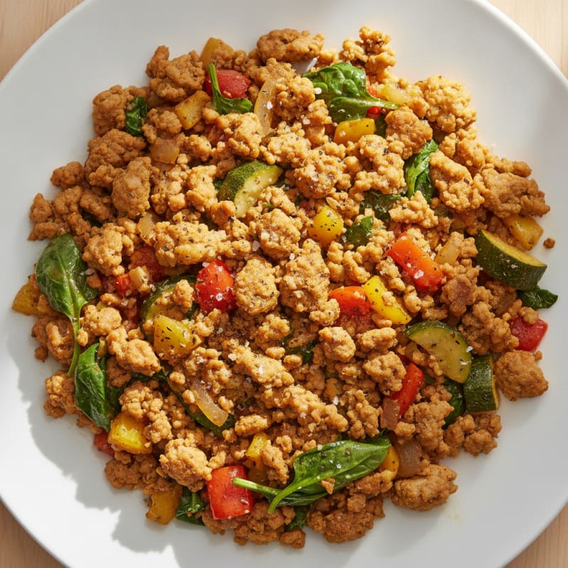 Ground Turkey and Vegetable Skillet