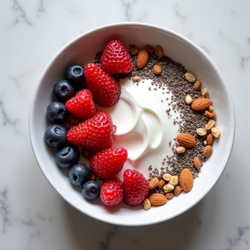 Creamy Greek Yogurt Protein Bowl with Mixed Berries