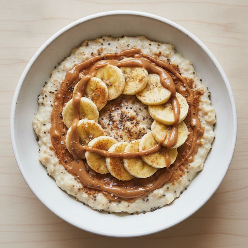 Peanut Butter Banana Overnight Oats
