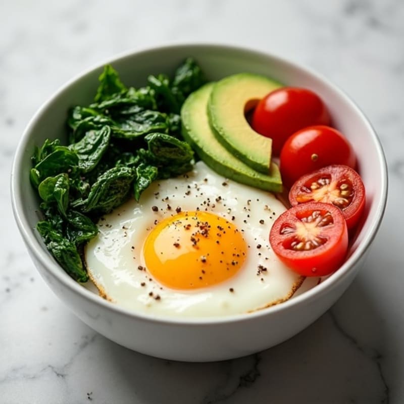 Protein-Packed Spinach and Egg White Breakfast Bowl