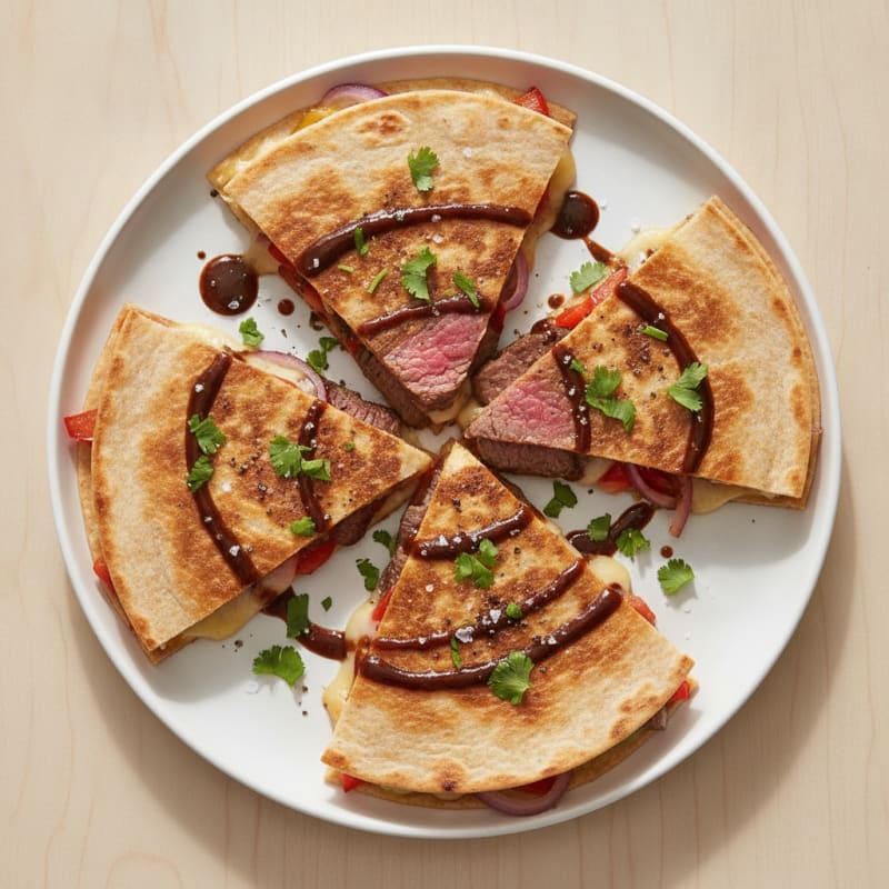 Seared Steak & Pepper Quesadillas