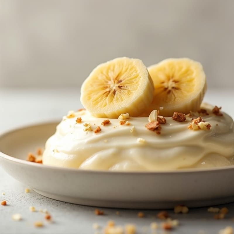 High-Protein Greek Yogurt Banana Pudding