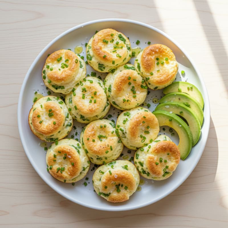 Fluffy Egg White Bites with Chives