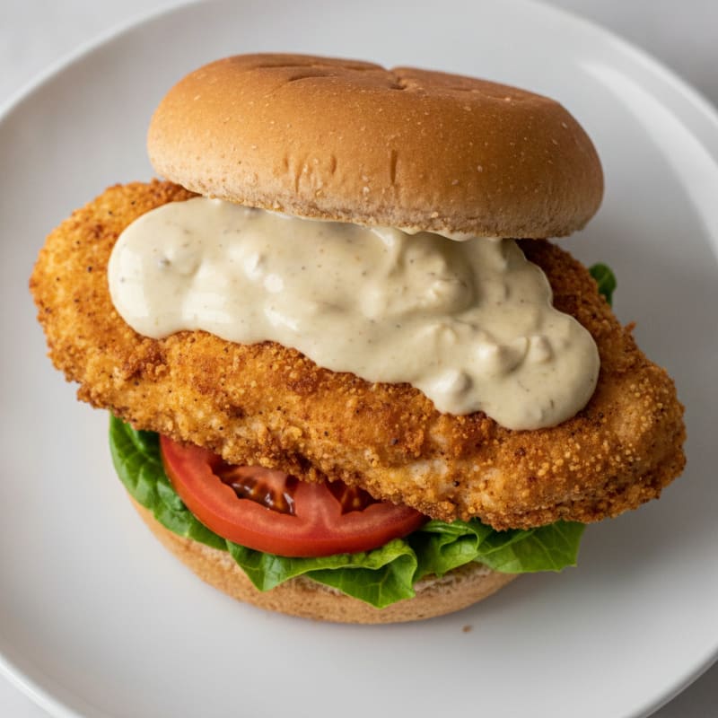 Crispy Buttermilk Air-Fried Chicken Sandwich