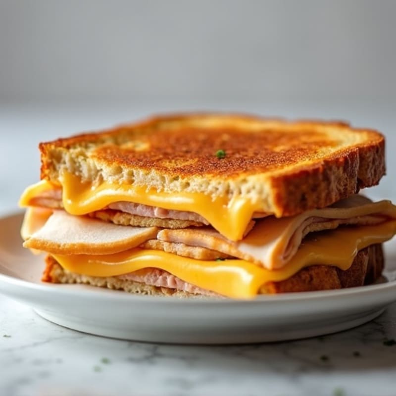 Crispy Three-Cheese Sourdough Melt