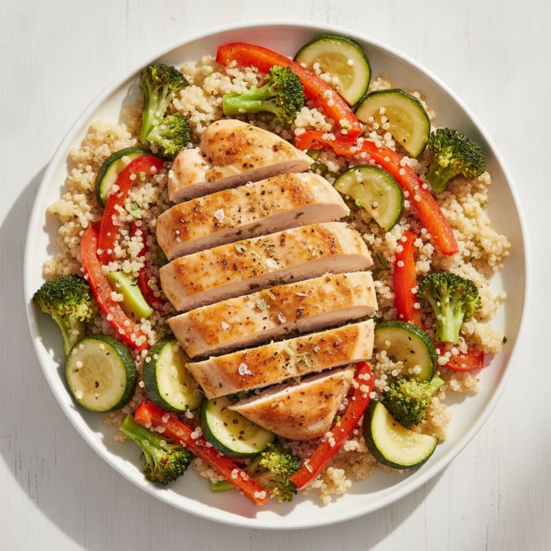 Lemon Herb Chicken and Veggie Meal Prep