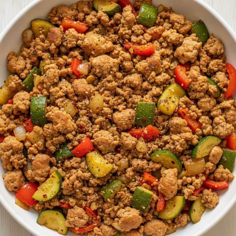 Ground Turkey and Vegetable Skillet