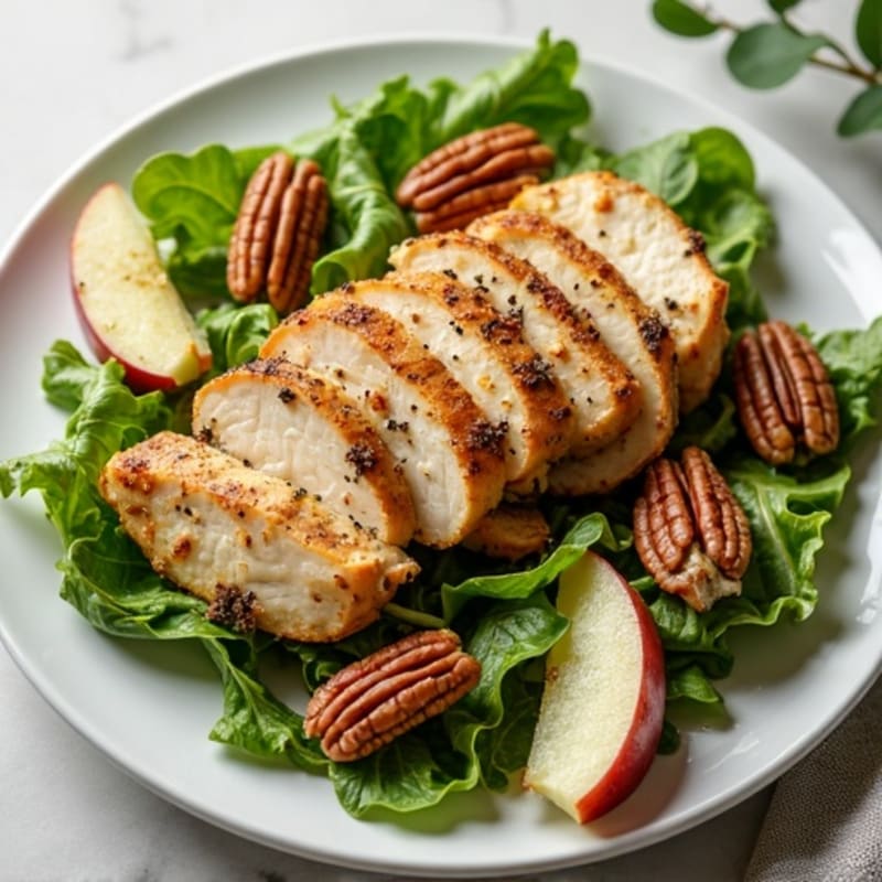 Herb-Roasted Chicken and Crispy Apple Pecan Salad