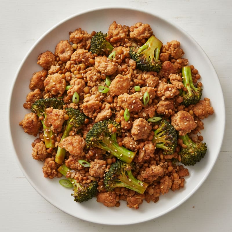 Crispy Ground Turkey and Broccoli Stir Fry