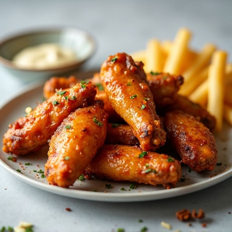 Crispy Baked Honey-Garlic Chicken Wings