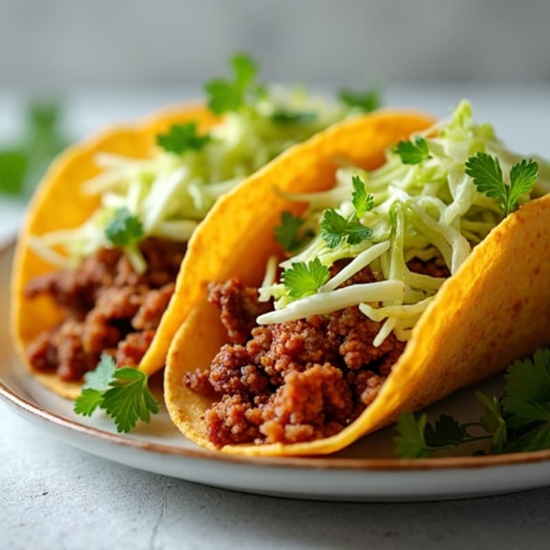 Crispy Pork Carnitas Tacos with Fresh Cabbage Slaw