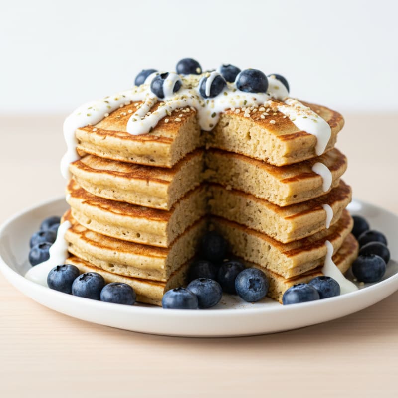 Fluffy Golden Protein Pancakes