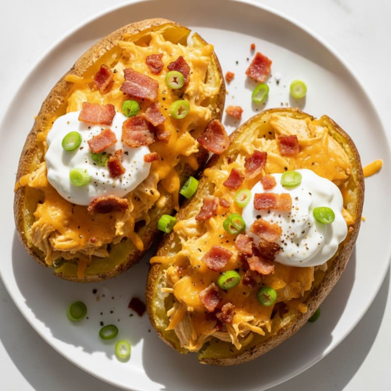 Bacon Cheddar Stuffed Potatoes