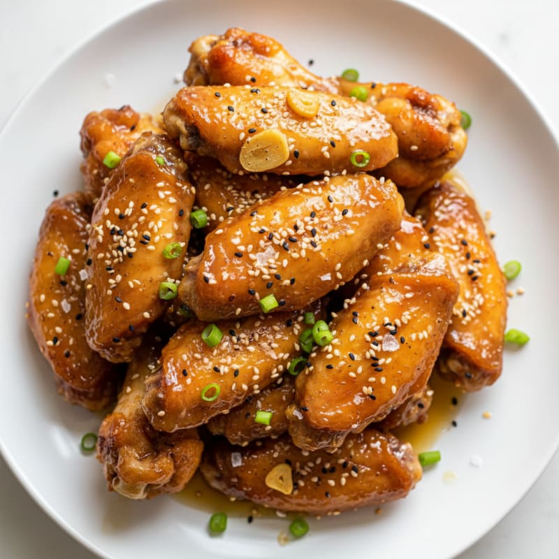 Honey-Glazed Chicken Wings with Sesame