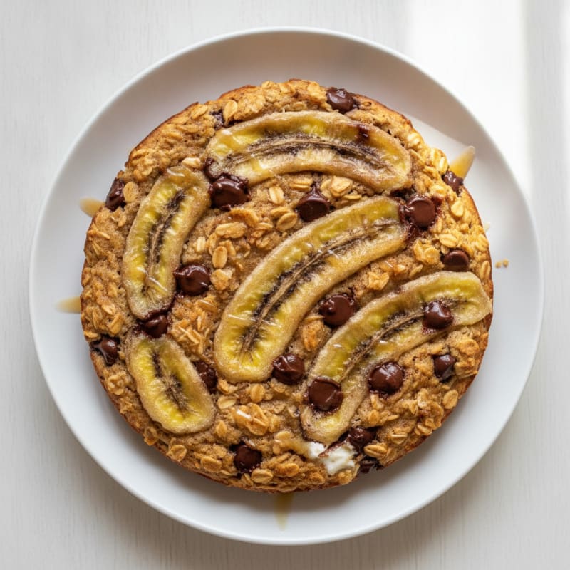Baked Banana Chocolate Chip Oats
