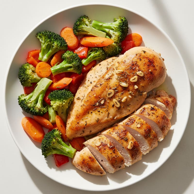 Garlic Herb Roasted Chicken with Vegetables