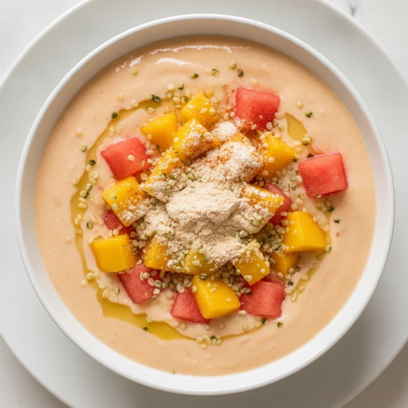 Mango Watermelon Greek Yogurt Smoothie