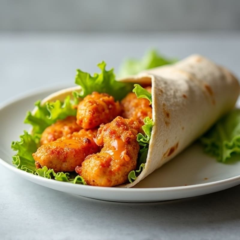 Crispy Buffalo Ranch Chicken Wraps