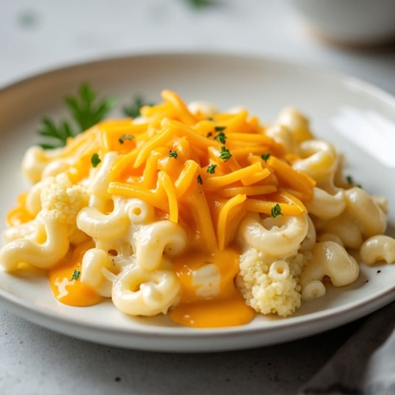 Protein-Packed Cauliflower Mac with Sharp Cheddar