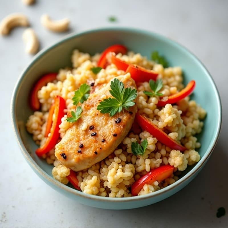 Cauliflower Rice Chicken Stir-Fry