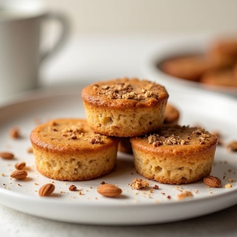 Protein-Packed Almond-Coffee Mini Cakes