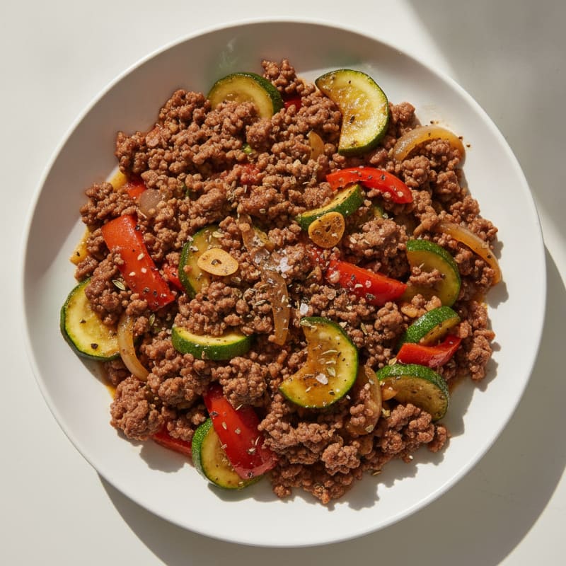 Savory Ground Beef Skillet with Vegetables