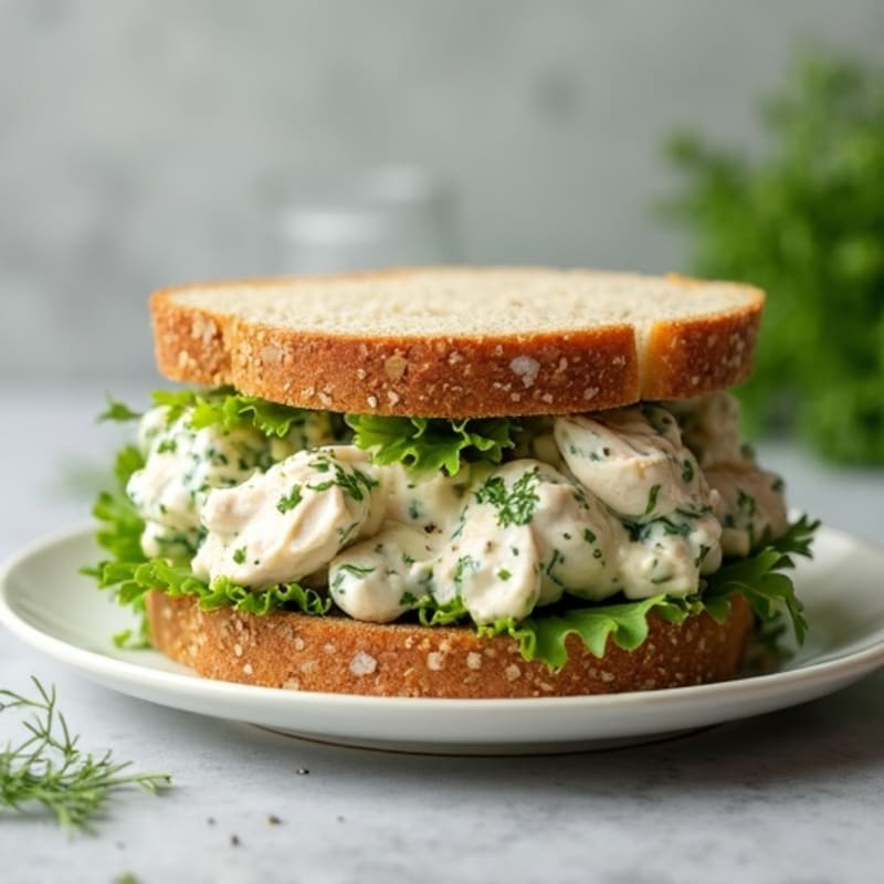 Creamy Herb Chicken Salad Sandwich