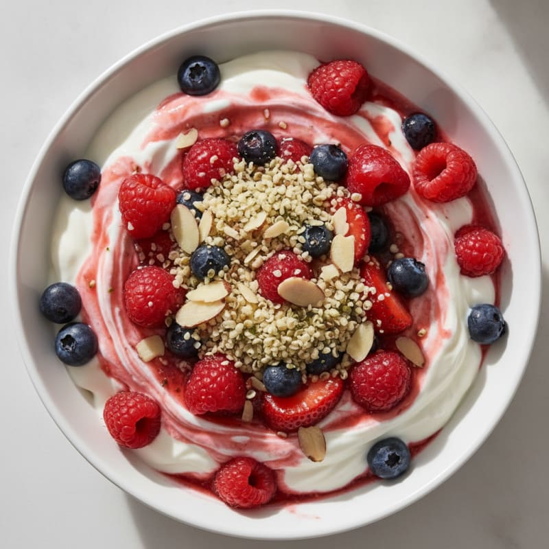 Creamy Greek Yogurt Protein Parfait with Mixed Berries