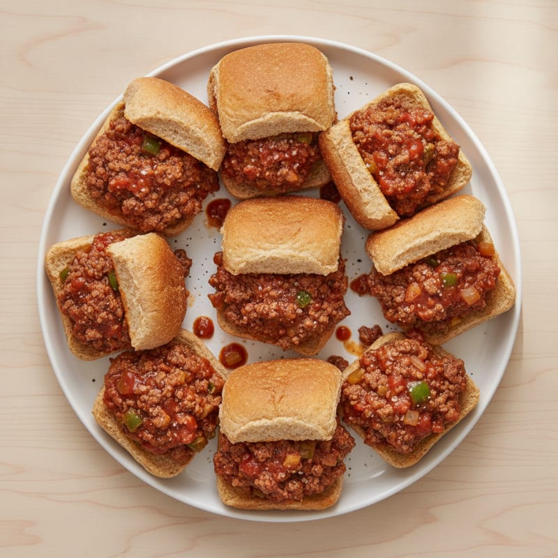 Sweet and Tangy Sloppy Joe Sliders