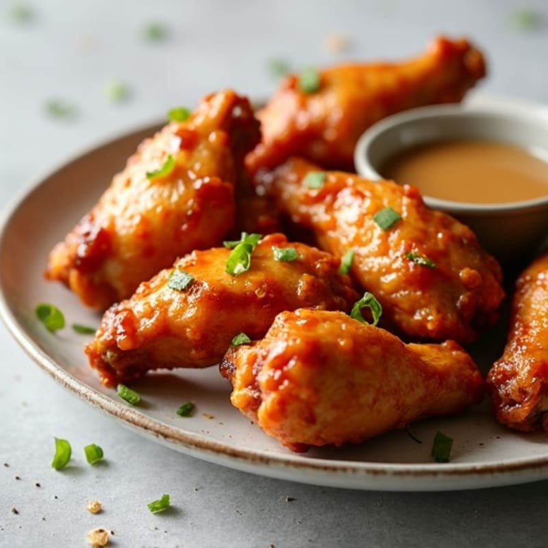 Crispy Baked Chicken Wings with Sweet Honey Garlic Glaze