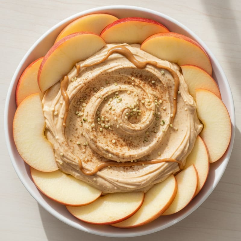High-Protein Apple and Peanut Butter Power Dip