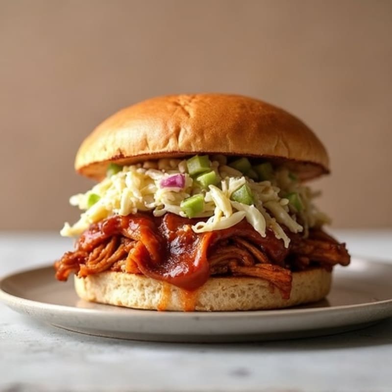 Lean BBQ Pulled Pork on Whole Grain