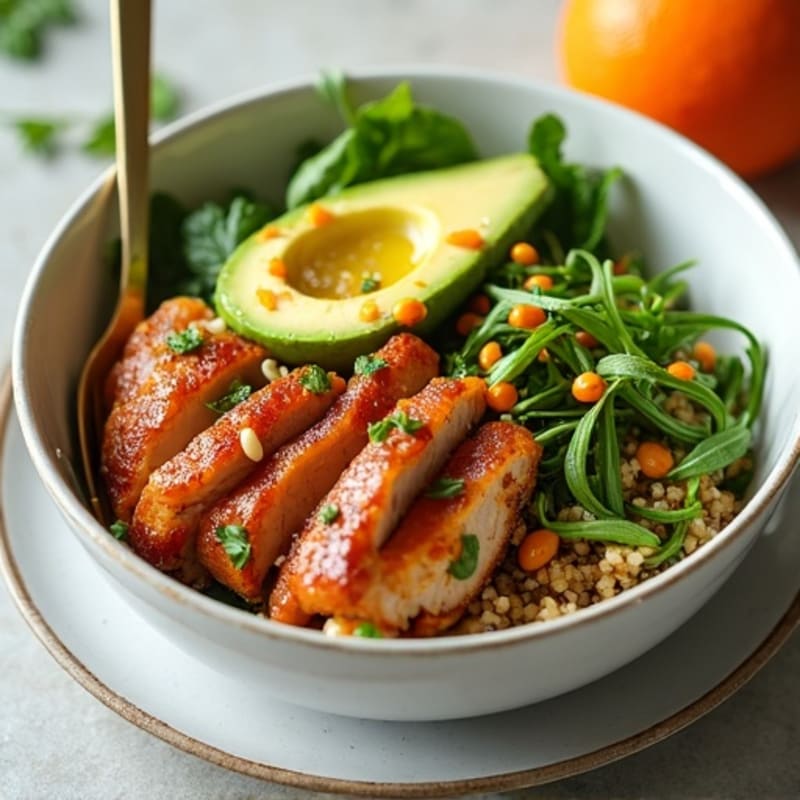 Crispy Citrus-Garlic Pulled Pork Bowl