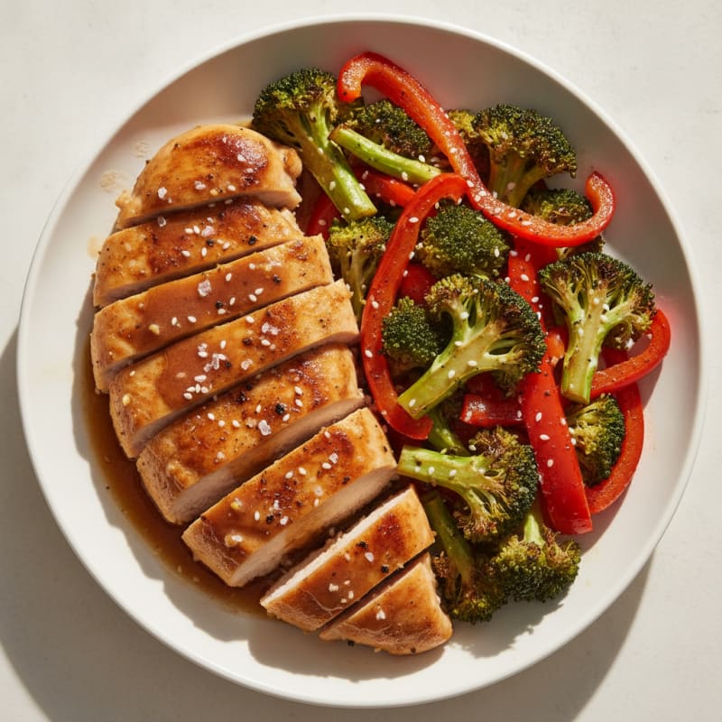 Clean Teriyaki Chicken with Roasted Vegetables