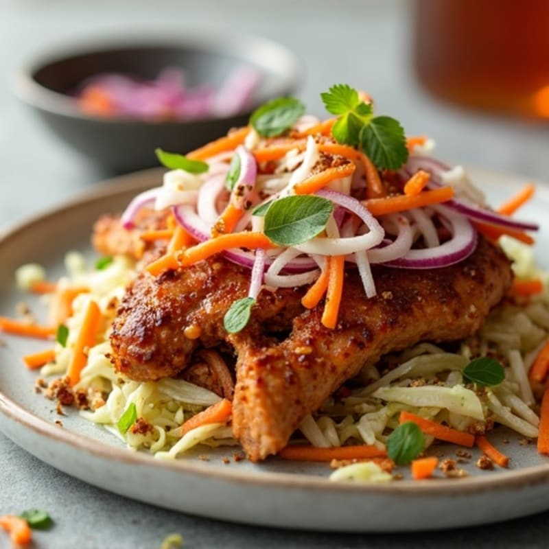 Slow Cooked Smoky Pulled Pork with Fresh Tangy Slaw