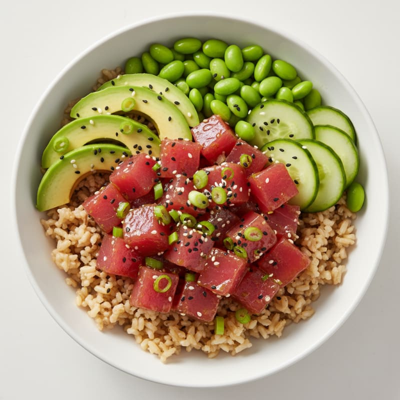 Zesty Hawaiian Tuna Poke Bowl
