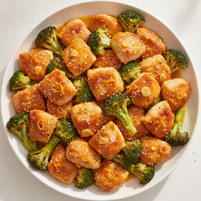 Baked Orange Chicken and Broccoli