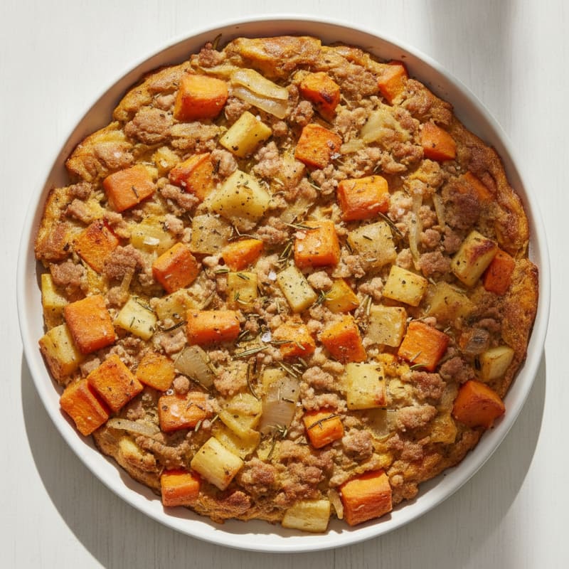 Baked Root Vegetable Casserole with Herbs