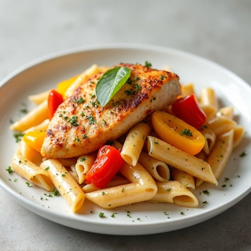 Creamy Cajun Chicken Pasta with Bell Peppers