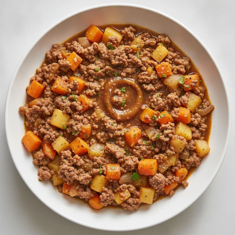 Savory Mince with Root Vegetables