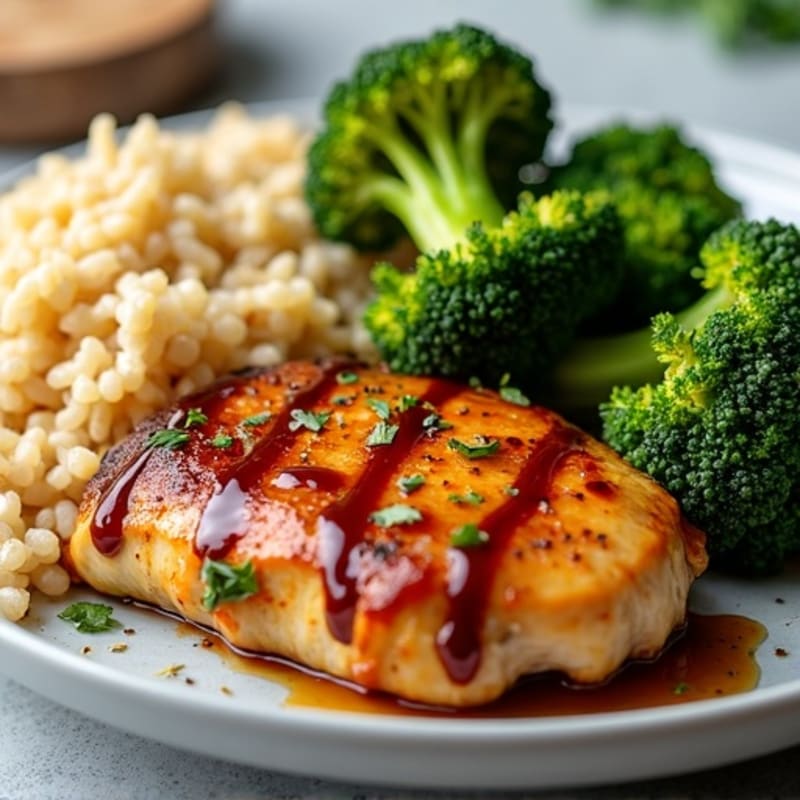Sheet Pan Teriyaki Chicken and Crispy Broccoli