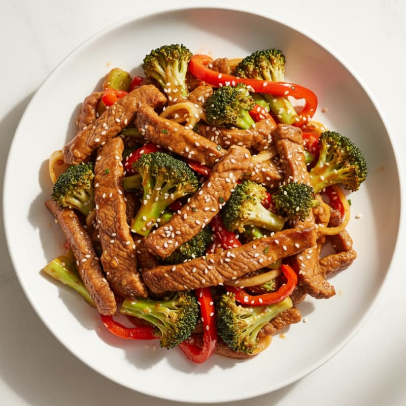 Tender Sesame-Ginger Beef Stir-Fry