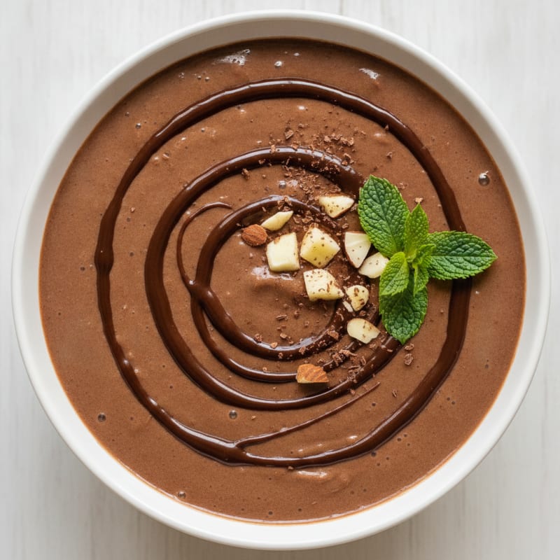Chocolate Protein Shake with Silken Tofu and Banana