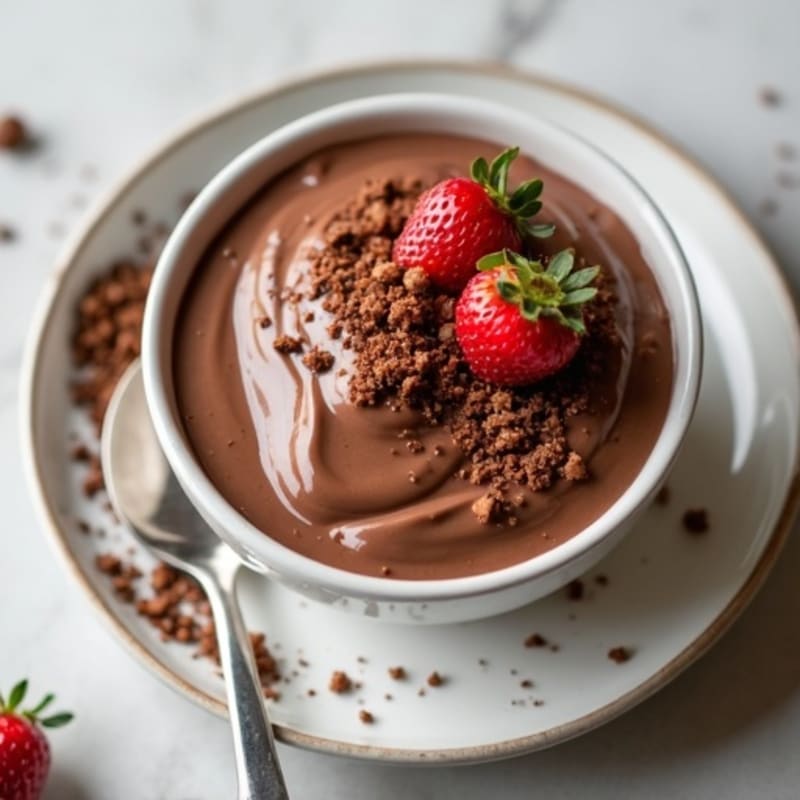 Silky Chocolate Protein Pudding with Greek Yogurt