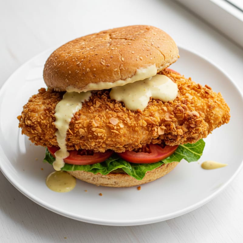 Crispy Buttermilk Fried Chicken Sandwich
